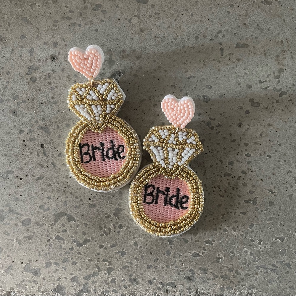 Beaded Bride Earrings